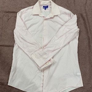 Men’s Apt. 9 dress shirt with pale pink pattern
